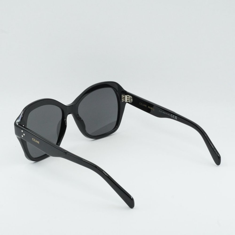 NEW CELINE CL40200I 01A SHINY BLACK /DARK GREY SUNGLASSES - Picture 10 of 11